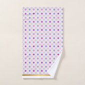 紫ピンク幾何学円バスルーム用タオルセット バスタオルセット (ハンドタオル)