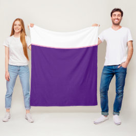 紫ピンク白無地の色 フリースブランケット