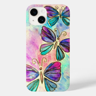 紫ピンク蝶iPhoneケース Case-Mate iPhone 14ケース
