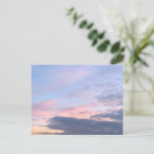 紫ピンク青っぽいスカイポストカード ポストカード (スタンド正面)