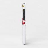 紫ピンク 赤 ゴールド ネイルポリッシュ スプラッター モノグラム Case-Mate iPhoneケース (裏面/左)