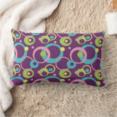 紫ファンキー丸枕 ランバークッション (ブランケット)