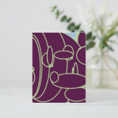 紫ファンキー色 ポストカード (スタンド正面)