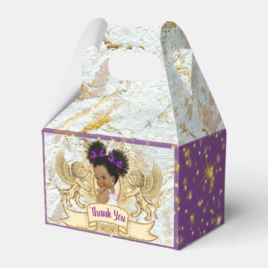 紫ファンシーと大理石の金ゴールドのアフリカプリンセス フェイバーボックス (裏面サイド)