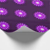 紫ファンシーの花 ラッピングペーパー (角)