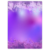 紫ファンシースタイリッシュ紫グラムモダンキラキラ クリップボード (裏面)