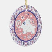 紫ファンシーピンクホワイトエレファントフローラオーナメント セラミックオーナメント (右)