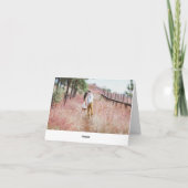 紫ファンタジー結婚サンキューカード サンキューカード (裏面)