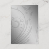 紫フェイクのヴィンテージブ結婚ルック エンクロージャーカード (裏面)