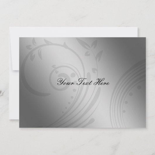 紫フェイクのヴィンテージブ結婚ルック サンキューカード (裏面)