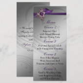 紫フェイクのヴィンテージブ結婚ルック メニュー (正面/裏面)