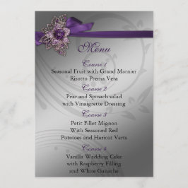 紫フェイクのヴィンテージブ結婚ルック メニュー