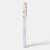 紫フェイクの水彩の金ゴールド紙吹雪 Case-Mate iPhoneケース (裏面 / 右)