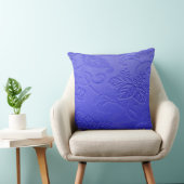紫フェイクエンボス葉パターン クッション (椅子)