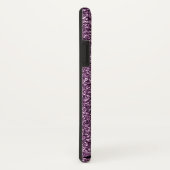 紫フェイクグリッターきらめくの猫の食感 Case-Mate iPhoneケース (裏面/右)