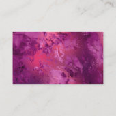 紫フェイク大理石とライン石のファッションブロガー 名刺 (裏面)