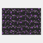 紫フェイク模様 ラッピングペーパーシート (正面3)