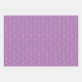 紫フェイク模様 ラッピングペーパーシート (正面2)