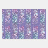 紫フェイク模様 ラッピングペーパーシート (正面)