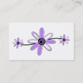 紫フェミニンの名刺 名刺 (裏面)