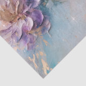 紫フェミニン青と金ゴールドフローラ 薄葉紙 (詳細)