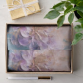 紫フェミニン青と金ゴールドフローラ 薄葉紙 (ギフト)