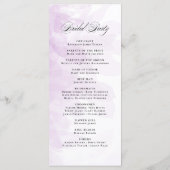 紫フォーマル水色結婚式 プログラム (裏面)