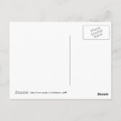 紫フクロウの葉書先生の手紙 ポストカード (裏面)