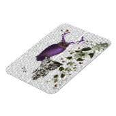 紫フクロウ〔雄ジカの〕枝角2 マグネット (左側)