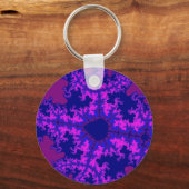 紫フラクタルスプラッシュ キーホルダー (正面)