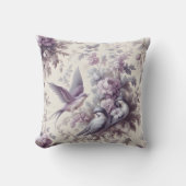 紫フランスののトイルフリーリー クッション (正面)