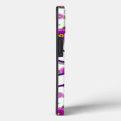 紫フローラカスタマイズモノグラム Case-Mate iPhoneケース (裏面 / 右)