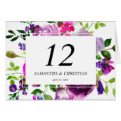 紫フローラ折り畳み結婚テントの表番号 (正面横)