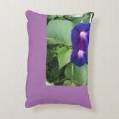 紫フローラ枕 アクセントクッション (裏面(縦))