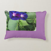 紫フローラ枕 アクセントクッション (裏面)