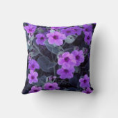 紫フローラ枕 クッション (裏面)