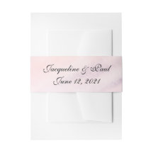 紫フローラ水彩結婚の腹バンド