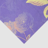 紫フローラ水色デコパージュ 薄葉紙 (詳細)