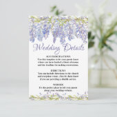 紫フローラ水色結婚の詳細カード エンクロージャーカード (スタンド正面)