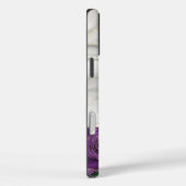 紫フローラ白大理石 Case-Mate iPhoneケース (裏面 / 右)