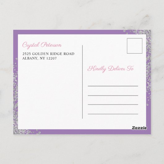 紫フローラ第1期延期のお知らせ ポストカード (裏面)