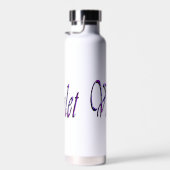 紫フローラ紫の名前 ウォーターボトル (右面)