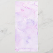 紫フローラ蝶パーティーメニューサイン メニュー (裏面)