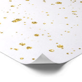 紫フローラ金ゴールドムスリム結婚イスラムのポスター ポスター (角)