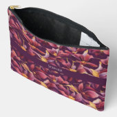 紫フローラ- アクセサリーポーチ (見開き)