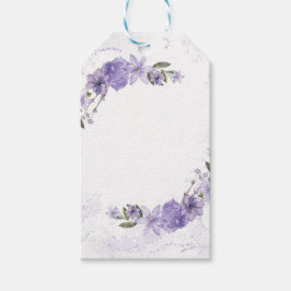 紫フローラ ギフトタグ