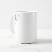 紫フローラ コーヒーマグカップ (正面左)