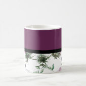 紫フローラ コーヒーマグカップ (中央)