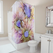 紫フローラ シャワーカーテン (インサイチュ)