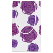 紫フローラ スモールペーパーバッグ (正面)